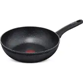 Lagostina Performa 010253041828, Rund, Wok-/Bratpfanne, Schwarz, Mineralis, Thermo-Punkt, Keramik, Gas, Halogen, Induktion, Versiegelte Platte