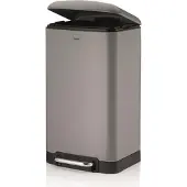 kela Davino Steel Treteimer, 30 l, 35 x 33 x 62 cm, grau
