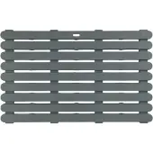 Wenko Badematte , grau, H:3mm, Kunststoff, Badematten, Badematte, Ideal für Dusche, Bad, Sauna und Poolbereich