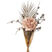 Creativ Green Kunstblumenstrauß "Peonie-Mix-Bund" in Trockenblumen-Optik