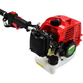 GEKO MARPOL | Benzin-Rasentrimmer, Garten Multitool, 4in1, Elektrischer Druckknopf & Zugschnurstart, Rasentrimmer & Stahldraht Unkrautschneider, Schwerlast, Leistungsstarker
