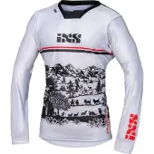 IXS Trigger 3.0 Motocross Jersey, weiß/rot/schwarz, M
