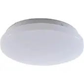 LINDBY LED-Außendeckenleuchte Kirkola, 4000 K, Ø 26 cm, weiß