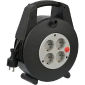 Brennenstuhl Vario Line KabelBox 4-fach schwarz/lichtgrau 15m H05VV-F 3G1,5, 1094200