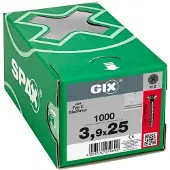 Spax Trockenbauschraube GIX-C - Vollgewinde, Spitzer Fräskopf, Kreuzschlitz, Nadelspitze