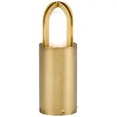Elstead Lighting Sockelleuchte Paignton E27 18W IP55 Messing, mattiertes Glas; antik Messing B:10.2cm Ø10.2cm