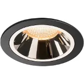 SLV 1003921 NUMINOS L DL, Indoor LED Deckeneinbauleuchte schwarz/chrom 2700 K 55°