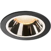 SLV 1003918 NUMINOS L DL, Indoor LED Deckeneinbauleuchte schwarz/chrom 2700 K 40°