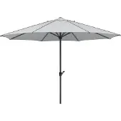 Schneider-Schirme Mittelstockschirm Schneider Schirme Adria Ø 350 cm silbergrau mit UV-Schutz 50+, wasserabweisende Polyesterbespannung