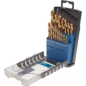 Ami HSS Metallbohrer-Set – Titan Spiralbohrer-Satz in Industrie-Qualität, Werkze