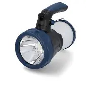 Cartrend 10286 LED Handscheinwerfer bis 350 Lumen, Li-Ion Akku, Handlampe mit 2 Helligkeitsstufen USB-Ladung für Camping