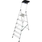 Krause Stehleiter "Secury", silber (silberfarben), H:210cm, Aluminium, Leitern, Stehleiter