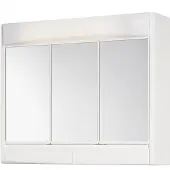 Jokey Spiegelschrank "Saphir", weiß, B:60cm H:51cm T:18cm, Kunststoff, Schränke, Spiegelschrank, 60 x 51 x 18 cm