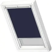 Velux Original Verdunkelungsrollo für dachfenster MK06, Dunkelblau, Grauer Führungsschiene