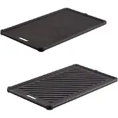 Rösle Grillplatte RÖSLE "VIDERO G2-P", schwarz, B:19,5cm H:4,5cm L:32,5cm, Gusseisen, Grillroste, Grillplatte, optimales Grillbranding