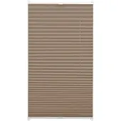 Gardinia Plissee "EASYFIX mit 2 Bedienschienen" Gr. 6, grau (taupe, weiß), B:90cm H:210cm, Obermaterial: 100% Polyester, Plissees, Plissee, in der Breite kürzbar