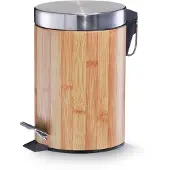 Zeller Treteimer, 3 ltr., Bamboodekor, Metall Ø17x26
