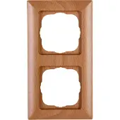 Kopp 306615067 MILANO - Abdeckrahmen 2-fach, Farbe: buche