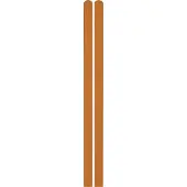 Bm Massivholz Zaunpfosten "EA5Y-F1X 2", 190 cm Höhe