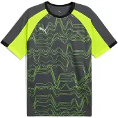 Puma Herren individualLIGA Graphic Jersey Trikots, Galactic Gray-Yellow Alert