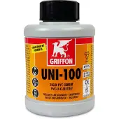 Griffon PVC Kleber | Uni-100 | Gelb | 250 ml | Flasche mit Pinsel