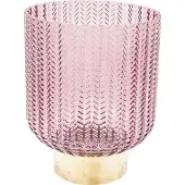 Kare Dekovase DESIGN "Barfly", pink (violett), B:17cm H:23cm T:17cm, Glas, Vasen, Dekovase, Berry oder Dark Green