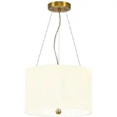 Designer's Light Box Elstead Pearce Hängeleuchte E27 3-fach 35cm Gealtertes Messing Elfenbein