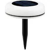 Luxform Gartenleuchte "Solar Leshy", weiß, B:13cm H:39,9cm L:13cm, Leuchten, Gartenleuchte, RGB-Gartenleuchte, Solarenergie, Smarthome, kabellos