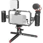 SmallRig 3384C, Video-Set, Schwarz, Grau, Rot, Aluminium, Silikon, Jede Marke, 2 Jahr(e), LED