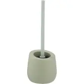 Wenko WC-Garnitur "Badi", grün, H:38cm L:13,5cm Ø:13,5cm, Keramik, Reinigungsbürsten, WC-Garnitur, Keramik