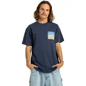 Dc-shoes T-Shirt "94 Elevate", Herren, Gr. M, blau (marineblaus rain wash), Obermaterial: 75% Baumwolle, 25% Baumwolle., Shirts T-Shirt