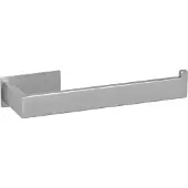 Wenko Handtuchhalter "Turbo-Loc Genova", silber (silber matt), B:19,4cm H:4,4cm T:7,6cm, Edelstahl, Handtuchhalter, Handtuchhalter, befestigen ohne Bohren