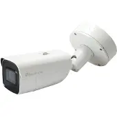 LevelOne Gemini Zoom IP Camera, 6-MP, H.265, 802.3at, Poe, IR LEDs, Indoor/Outdoor, Two-Way Audio, IP-Sicherheitskamera, Innen & Außen, Kabelgebunden, Boden / Wand, Weiß, Patrone (Form)