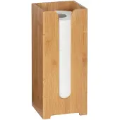 Wenko Toiletten-Ersatzrollenhalter "Bambusa", beige (natur), B:15cm H:35,5cm L:14cm, Toilettenpapierhalter, Toiletten-Ersatzrollenhalter, aus Bambus