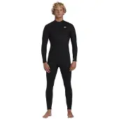 Billabong Foil 3/2 Mm Long Sleeve Chest Zip Neoprene Suit Schwarz XL Mann