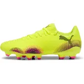 Puma Fußballschuh "FUTURE 8 PLAY FG/AG WN'S", Damen, Gr. 37,5, Textil, gelb (gelb alert, schwarz, sun struck), Synthetik, Schuhe Fußballschuh, für Rasen- und Kunstrasenplätze