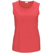 Goldner Komfort-Top mit Doppel-Front in koralle | Gr.: 54