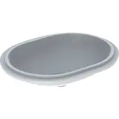 Geberit Unterbau-Waschtisch VariForm 62,5x49cm, o HL, o Ü, ellip., we. K-Tect