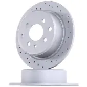 ZIMMERMANN Bremsscheibe 150112952 Hinterachse Gelocht 258mm 10mm für BMW