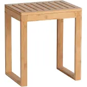 Wenko Hocker "Bambusa", beige (natur), B:40cm H:30cm T:46cm, Hocker, Hocker, BxTxH: 40x46x30 cm