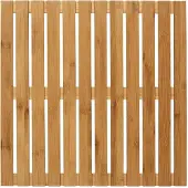 Wenko Saunabodenrost , beige (natur), H:23mm, Bambus, Badematten, Saunabodenrost, Bambus, 50 x 50 cm