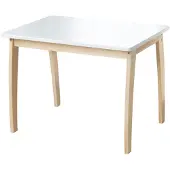 Roba Kindertisch "mit farbig lackierter Tischplatte, weiß", weiß, Tische, Baby, B/H/T: 76cm x 56cm x 52cm, Kindertisch, B:76cm H:56cm T:52cm