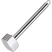 Küchenprofi Chef Fleischklopfer, Fleischhammer für Schnitzel, Steaks und Medaillons aus robustem Edelstahl, Höhe: 25,2 cm