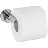 Wenko Toilettenpapierhalter "UV-Loc Isera", grau (chromfarben), B:15,5cm H:5cm L:7,5cm, Zinkdruckguss, Toilettenpapierhalter, Toilettenpapierhalter, Befestigen ohne Bohren