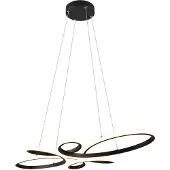 TRIO Dimmbare Pendelleuchte Schwarz, Breite 83cm