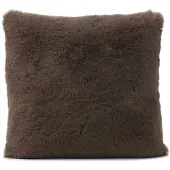 Gozze 1100000002199 GÖZZE "Fellimitat-Kissen" Gr. 1, grau (taupe, unifarben), B:40cm L:40cm, Polyester, Dekokissen_Sitzkissen_Kissenhüllen, 1100000002199