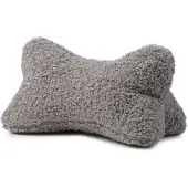 Gozze Nackenkissen GÖZZE "Curly Lesekissen Rolf", grau (silberfarben), B:40cm H:19cm L:25cm, Polyester, Funktionskissen, Nackenkissen