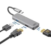 ACT USB-C 4K Multiport-Adapter für 2 HDMI-Monitore, USB-A Datenanschluss AC7013