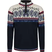 Dale of Norway Vail Masc Sweater midnightnavy redrose offwhite (C00) XS