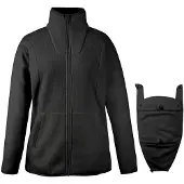 Mamalila - Women's Fleece-Tragejacke Basel - Fleecejacke Gr S schwarz
